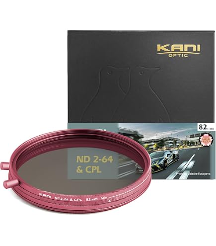 Amazon | KANI 82mm 可変NDフィルター ZeroSharpシリーズ ND2-32+PL 減